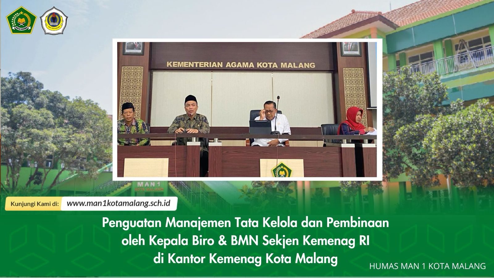 Penguatan Manajemen Tata Kelola Anggaran oleh Kepala Biro & BMN Sekjen Kemenag RI di Kemenag Kota Malang