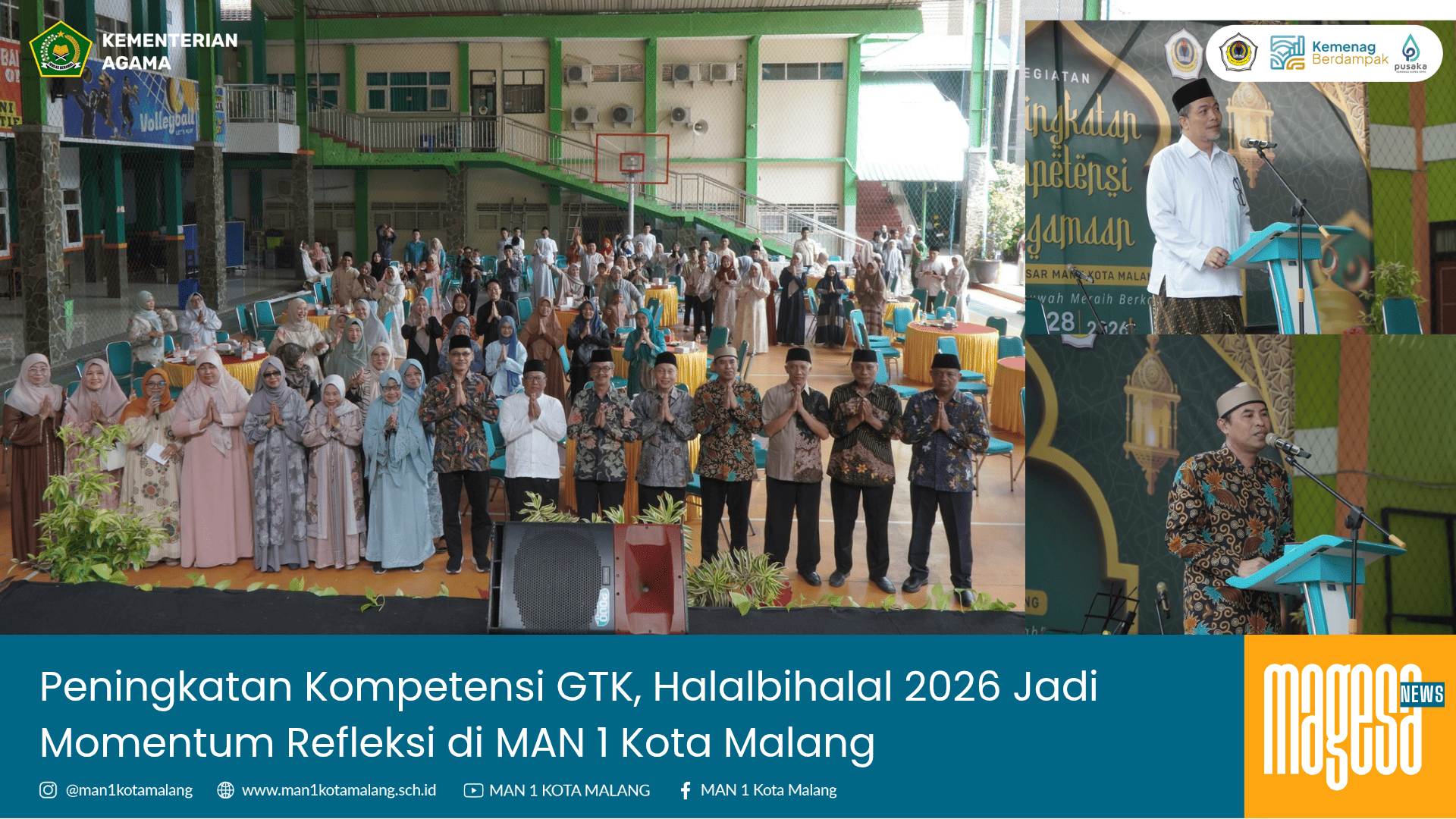 Peningkatan Kompetensi GTK, Halalbihalal 2026 Jadi Momentum Refleksi di MAN 1 Kota Malang 