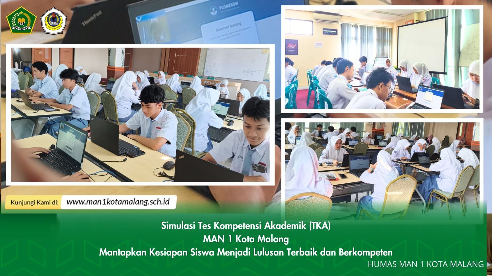 MAN 1 Kota Malang Gelar Simulasi Tes Kompetensi Akademik (TKA)