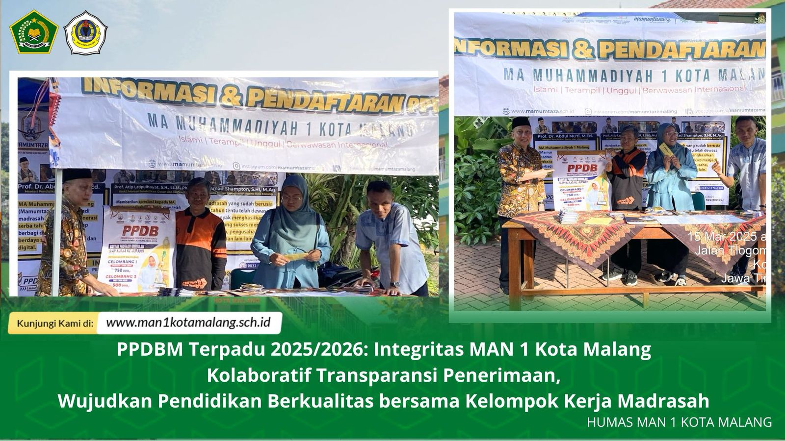 PPDBM Terpadu 2025/2026: Integritas MAN 1 Kota Malang  Kolaboratif Transparansi Penerimaan,  Wujudkan Pendidikan Berkualitas bersama Kelompok Kerja Madrasah