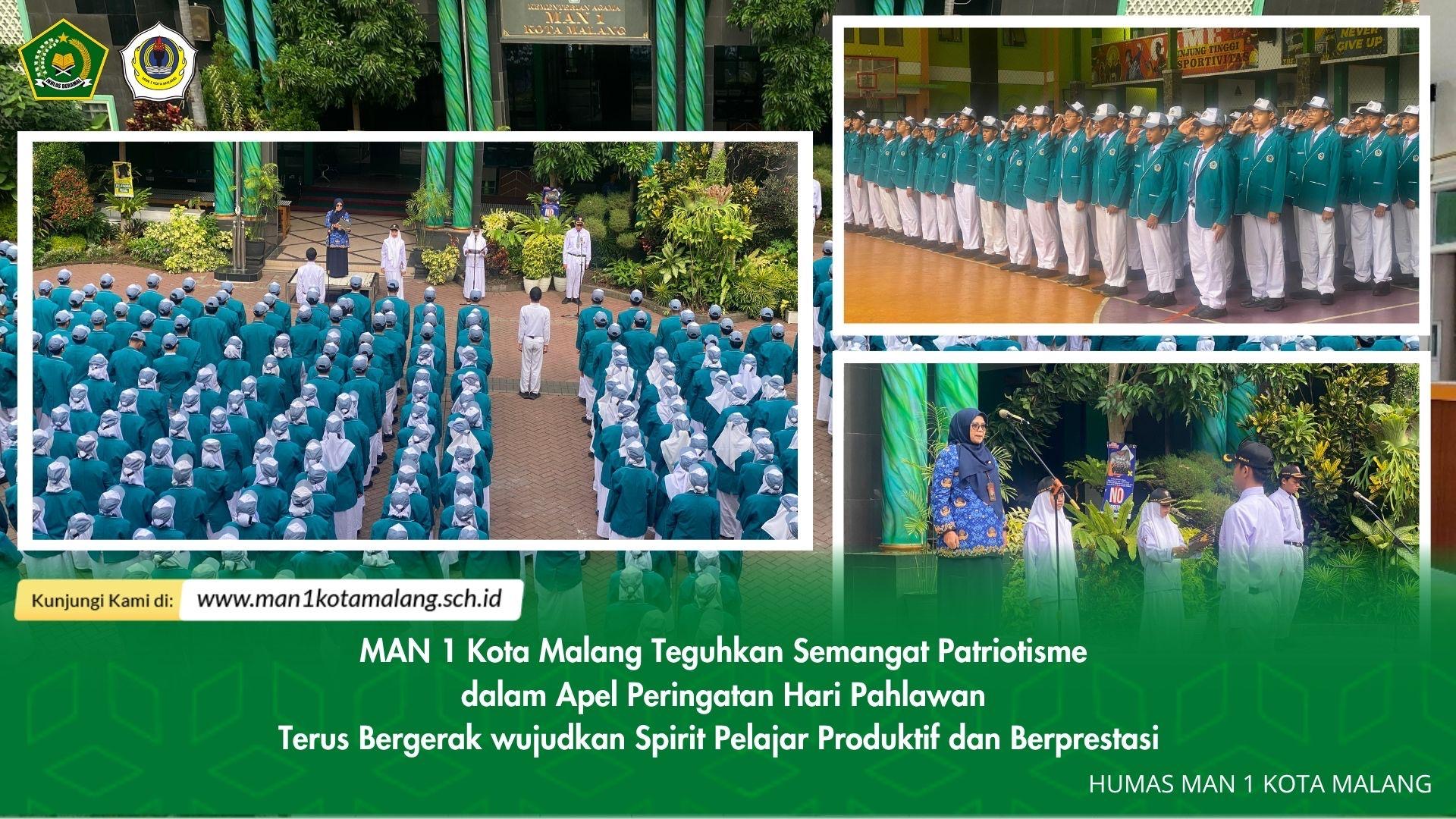 MAN 1 Kota Malang Teguhkan Semangat Patriotisme di Apel Peringatan Hari Pahlawan