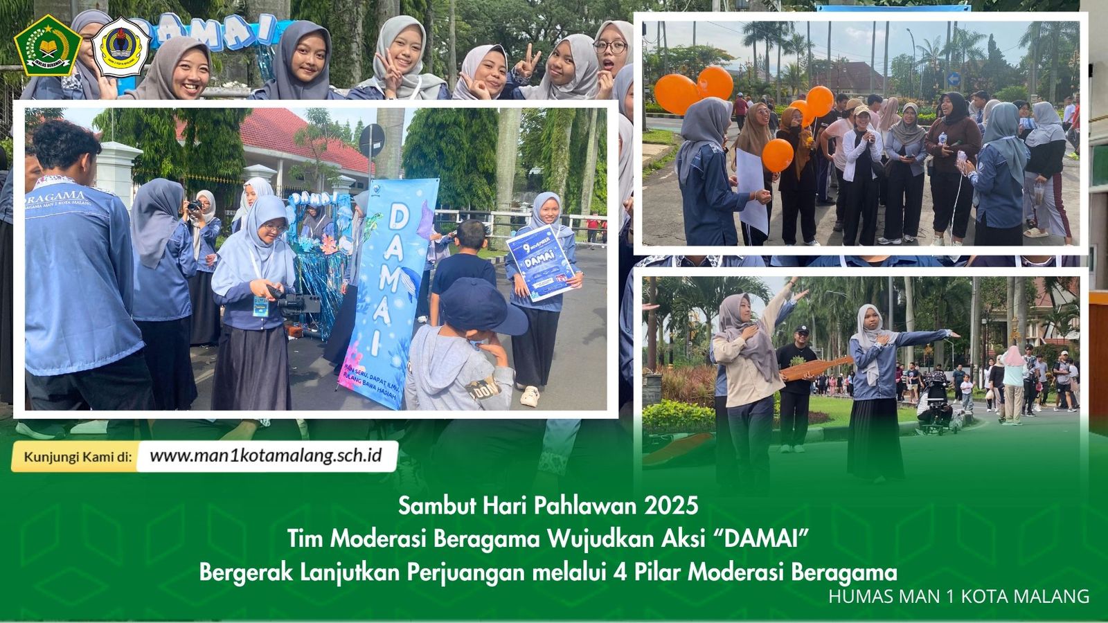 DAMAI di Car Free Day: Permainan Interaktif dan Kolaborasi On The Street Sambut Hari Pahlawan