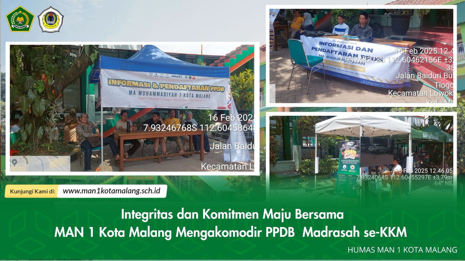 Integritas dan Komitmen Maju Bersama : MAN 1 Kota Malang Mengakomodir PPDB Madrasah se- KKM