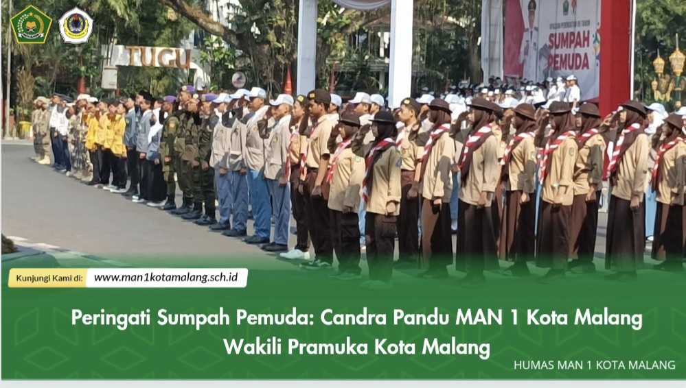 Peringati Sumpah Pemuda: Candra Pandu MAN 1 Kota Malang Wakili Pramuka Kota Malang