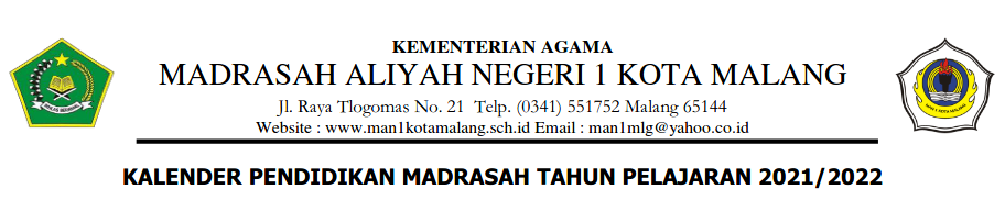 Kalender Akademik 2021/2022