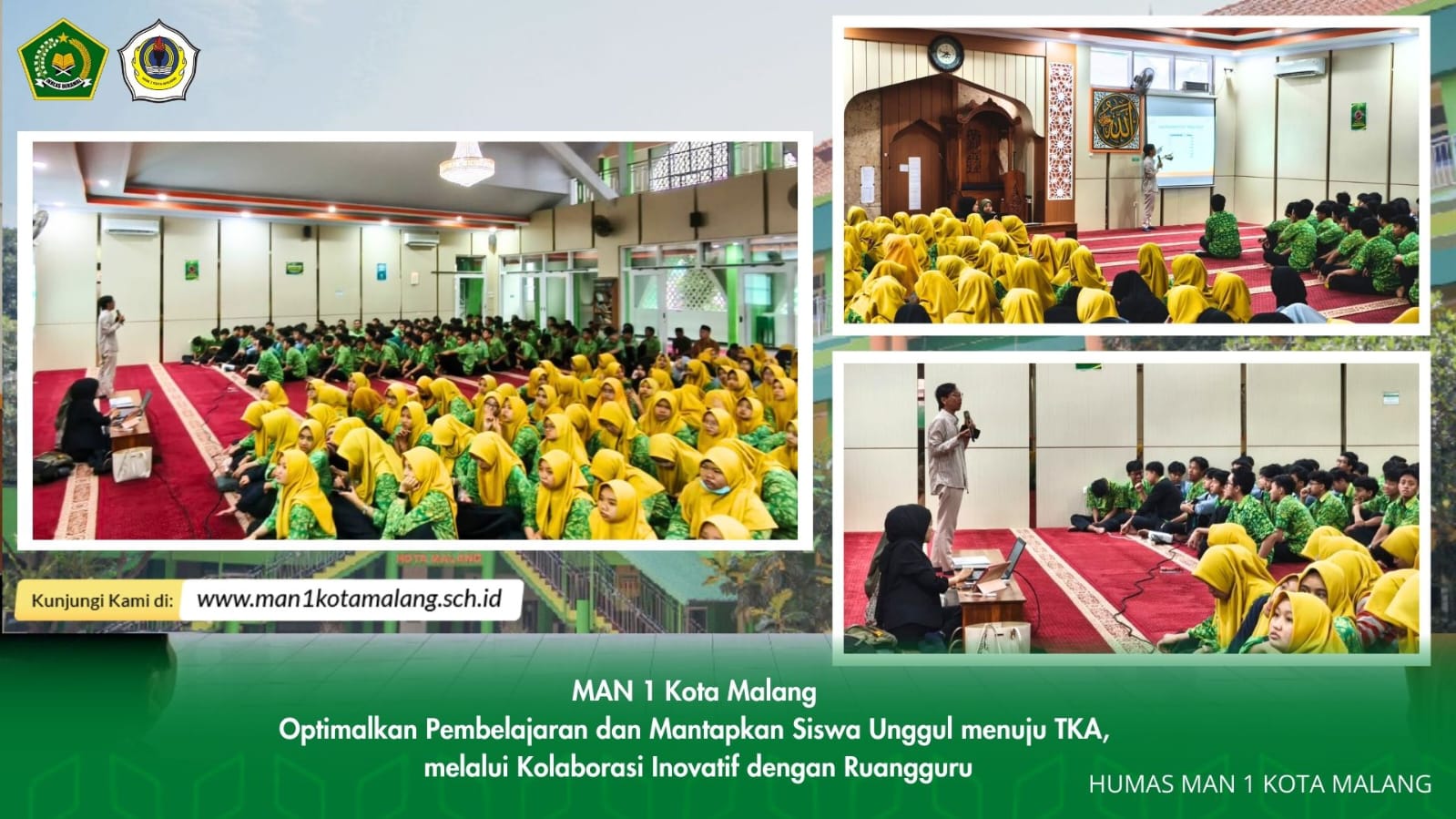 MAN 1 Kota Malang Gandeng Ruangguru, Gebrakan Transformatif Wujudkan Generasi Unggul Taklukkan TKA!