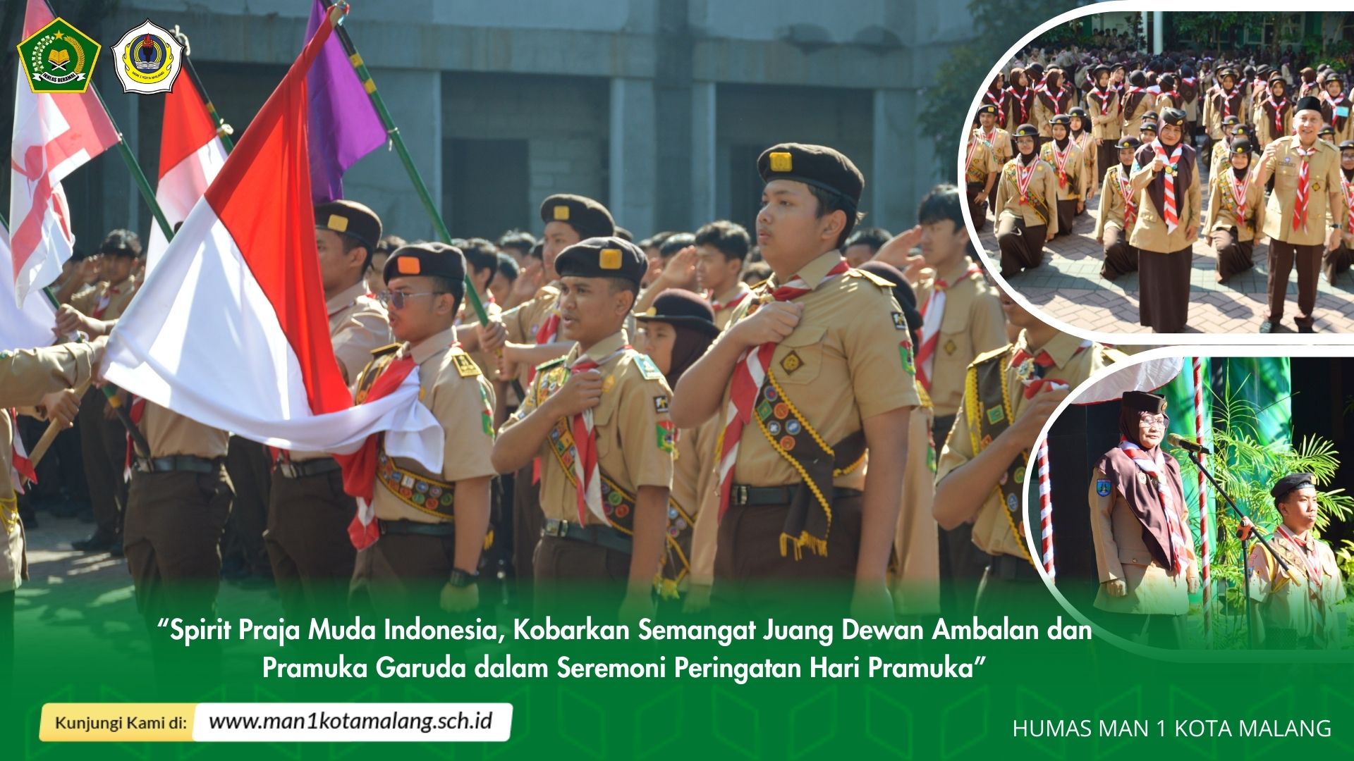 “Spirit Praja Muda Indonesia, Kobarkan Semangat Juang Dewan Ambalan dan Pramuka Garuda dalam Seremoni Peringatan Hari Pramuka”