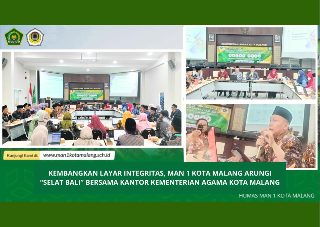 Kembangkan Layar Perahu Integritas, MAN 1 Kota Malang Arungi SELAT BALI bersama Kantor Kementerian Agama Kota Malang