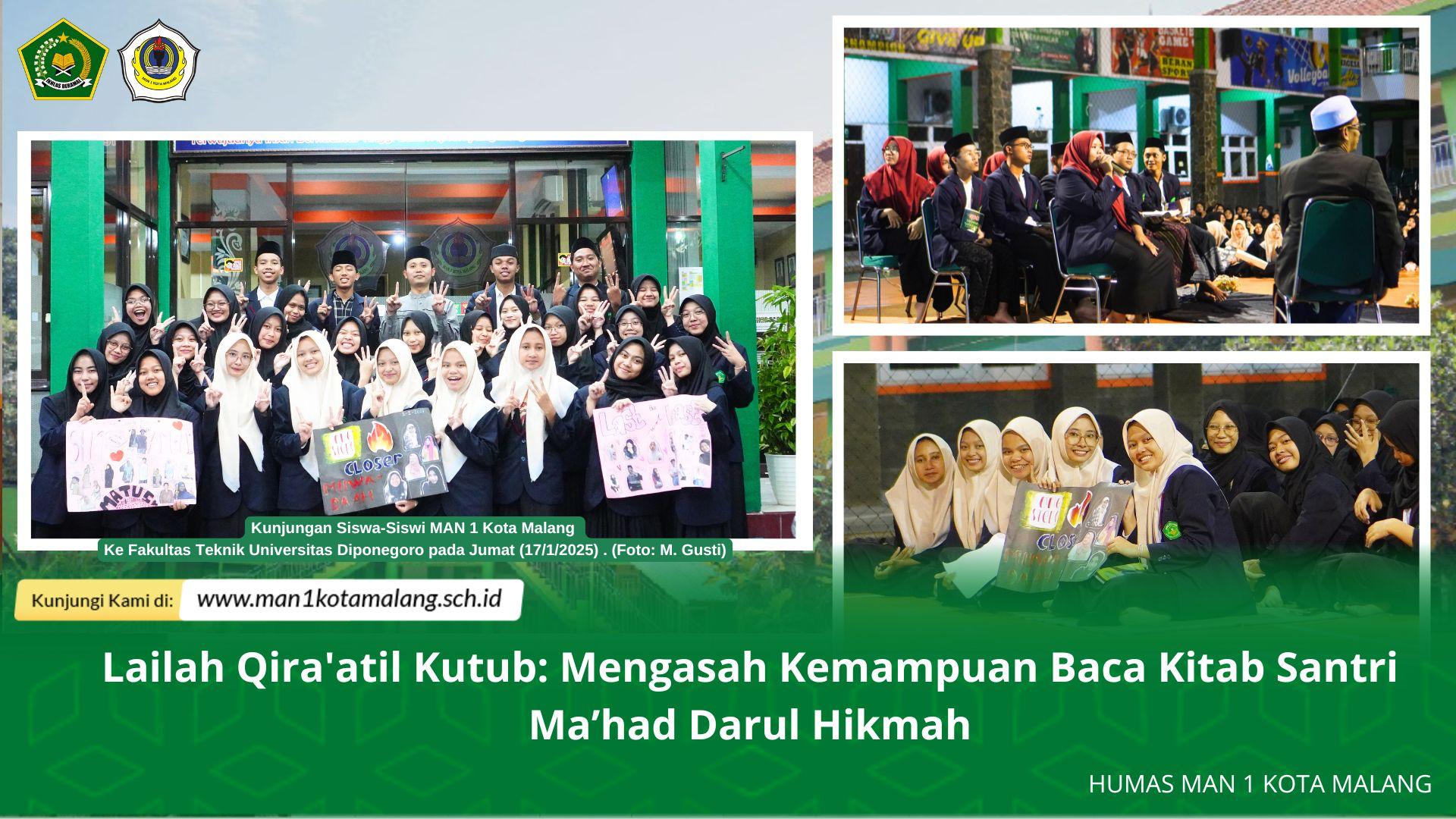 Lailah Qira'atil Kutub: Mengasah Kemampuan Baca Kitab Santri Ma’had Darul Hikmah