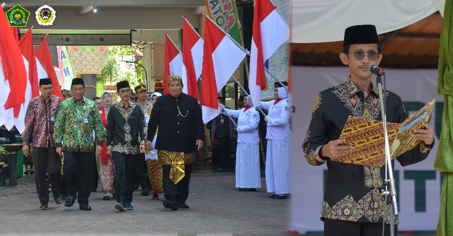 GTK MAN 1 Kota Malang Ikuti Upacara Kebangsaan dan Madrasah Award