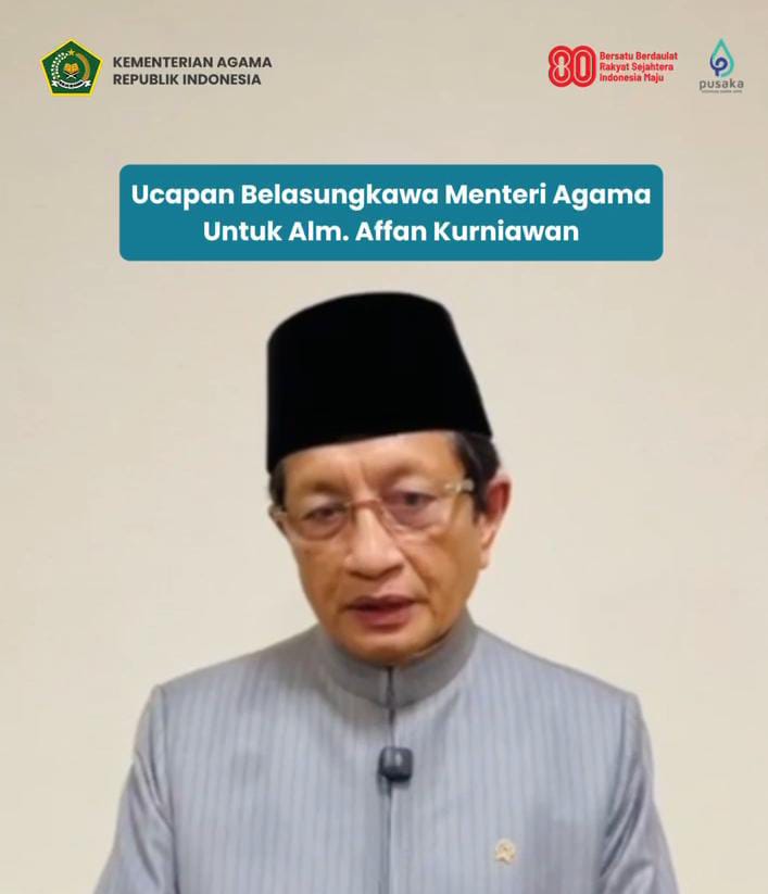 Ucapan Belasungkawa Menteri Agama untuk Alm. Affan Kurniawan