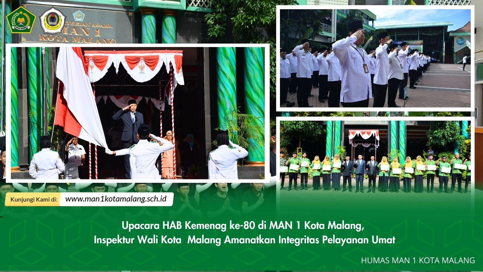 MAN 1 Kota Malang Teguhkan Integritas sebagai Tuan Rumah Peringatan Hari Amal Bhakti Kementerian Agama ke-80