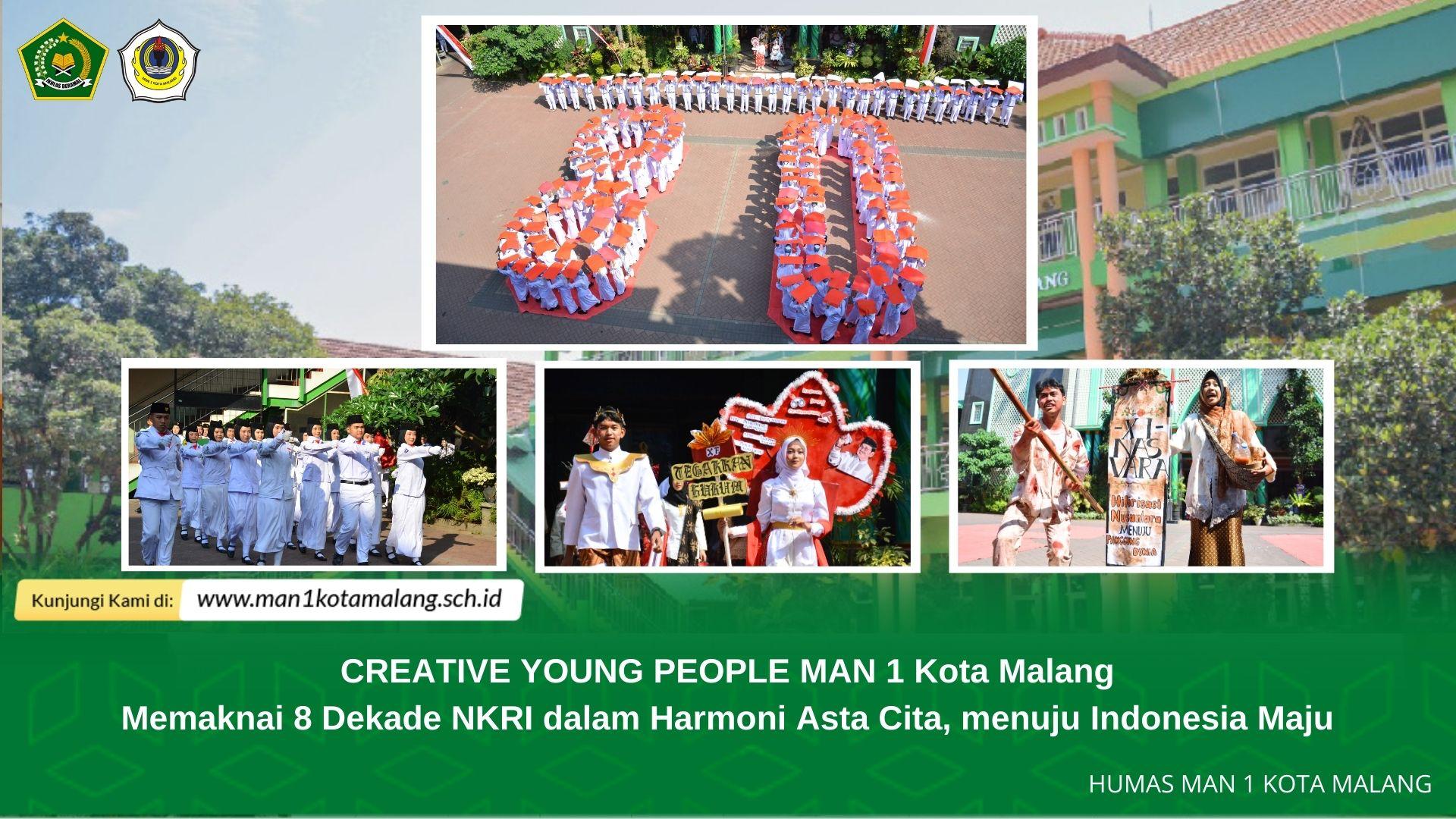 CREATIVE YOUNG PEOPLE MAN 1 Kota Malang Tampilkan Catwalk Kemerdekaan dalam Harmoni Asta Cita