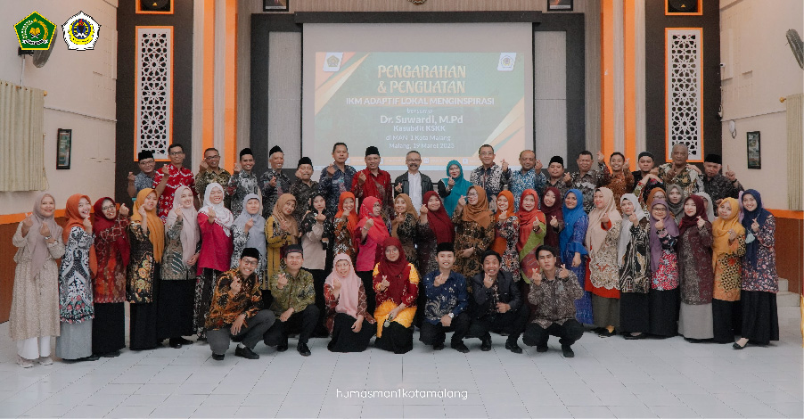 Implementasi IKM Adaptif Inspiratif dan Membumi Bersama Kasubdit KSKK di MAN 1 Kota Malang