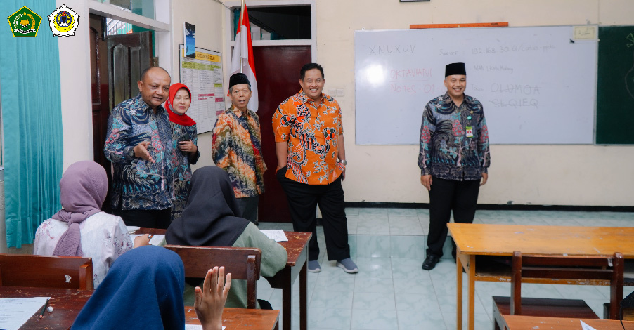 Monev Pelaksanaan Seleksi PPDB MAN 1 Kota Malang oleh Kepala KanKemenag Kota Malang