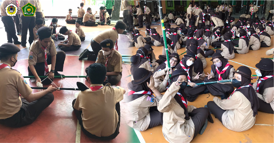 DUA TAHUN MELEWATI PANDEMI, PRAMUKA MAN 1 KOTA MALANG KEMBALI LATIHAN SECARA INTENSIF