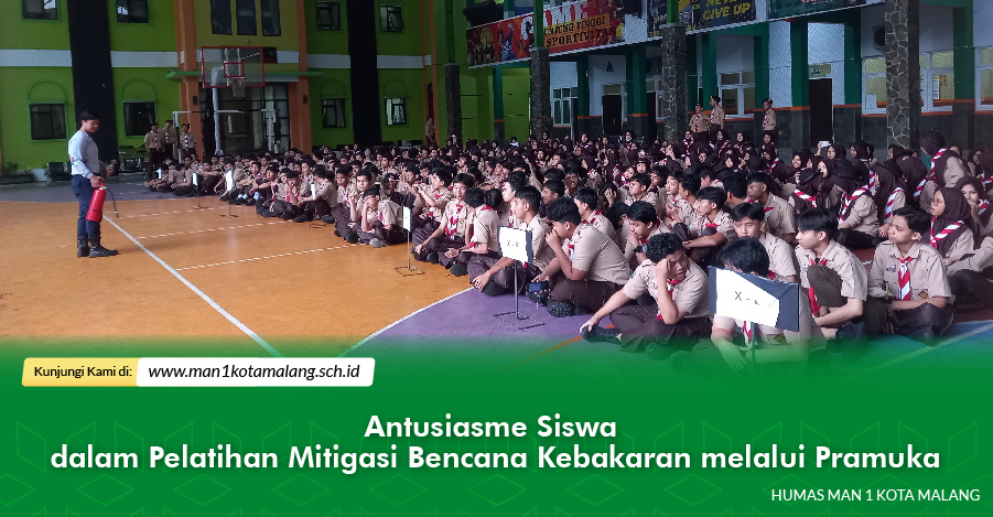 Antusiasme Siswa dalam Pelatihan Mitigasi Bencana Kebakaran melalui Pramuka